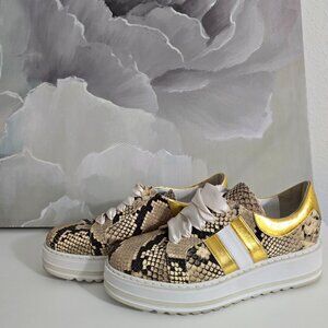 Passione Di Gina - Firenze Python print Snickers - Made in Italy (Size 7.5)
